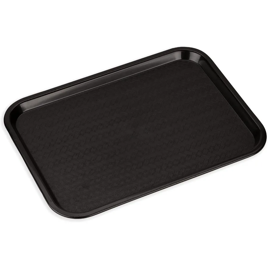 

Cafe Fast Food Cafeteria Tray with Patterned Surface for Cafeterias Fast Food And Dining Room Plastic 17.87 X 14 X 0.98 Inches