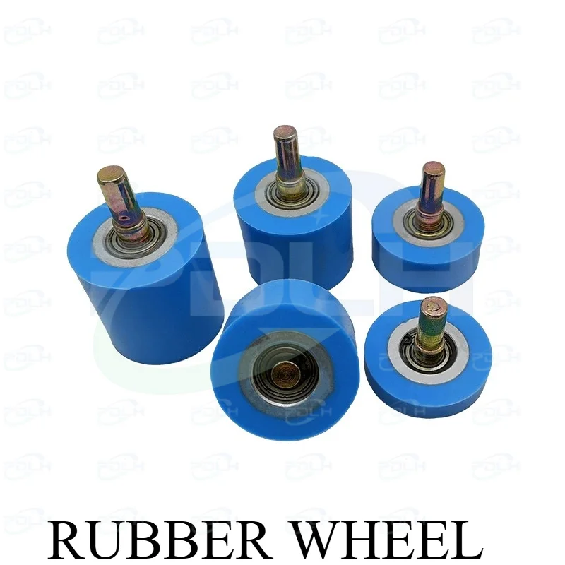 10PCS High Quality  Wrapping Machine Roller Silicone Rubber Wheel With Bearing Wrapping Machine Accessories