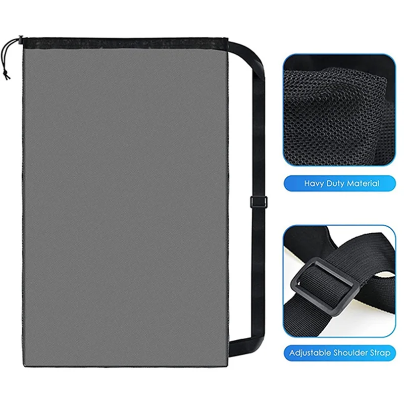 AEB0-ถุงตาข่ายบาสเก็ตบอลและวอลเลย์บอลขนาดใหญ่พิเศษ ใช้เพื่อจัดเก็บอุปกรณ์บาสเก็ตบอล วอลเลย์บอล เบสบอล และอุปกรณ์ว่ายน้ํา