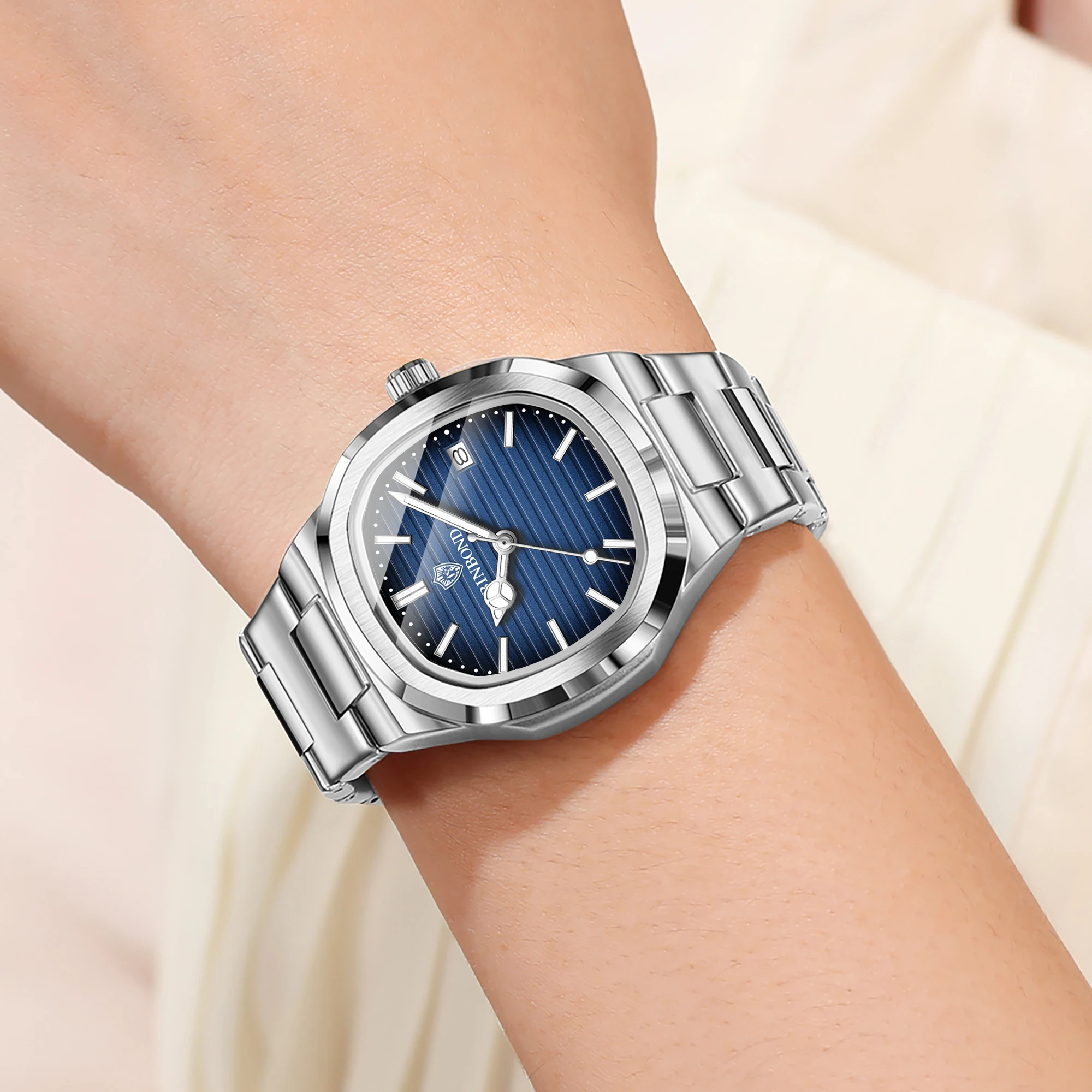 Relojes casuales BINBOND para mujer, relojes de cuarzo precisos, de lujo, luminosos, resistentes al agua, duraderos, con fecha automática.