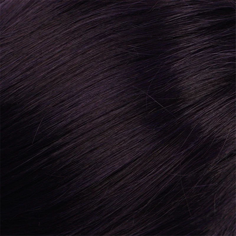 باروكة كوسبلاي كومي-سان وا-كوميوشو للنساء ، شعر اصطناعي أسود أرجواني ، مقاوم للحرارة