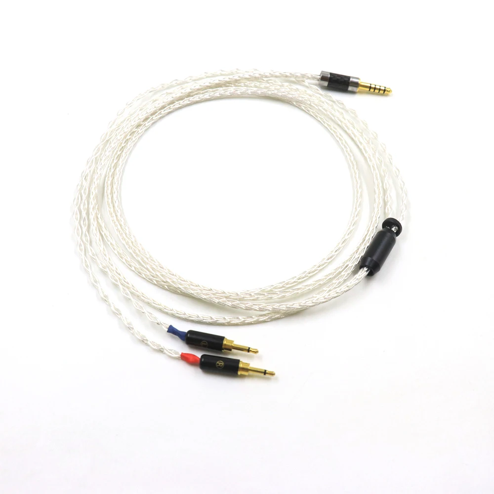 

8 cores Silver Plated Cable Headphone Upgrade Cable for Audioquest Nighthawk/ Nightowl Oppo PM-1 PM-2