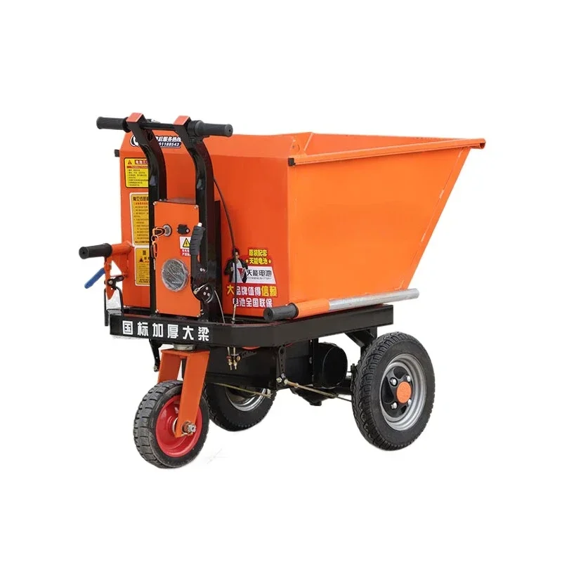 Construction engineering site agricultural breeding orchard hand push dump truck mortar load electric ash bucket truck