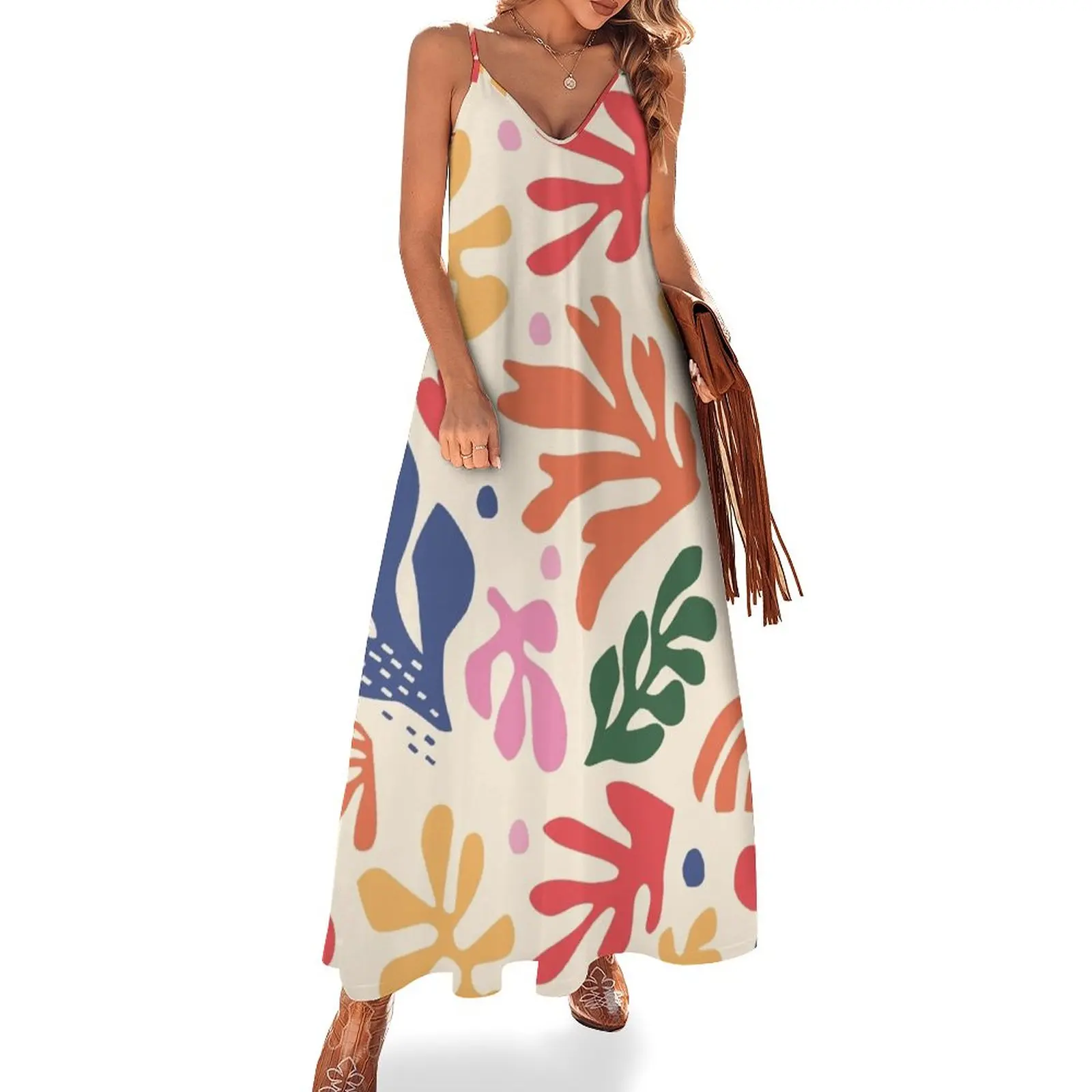 

Matisse Flowers Art Sleeveless Dress evening dresses ladies Woman clothes