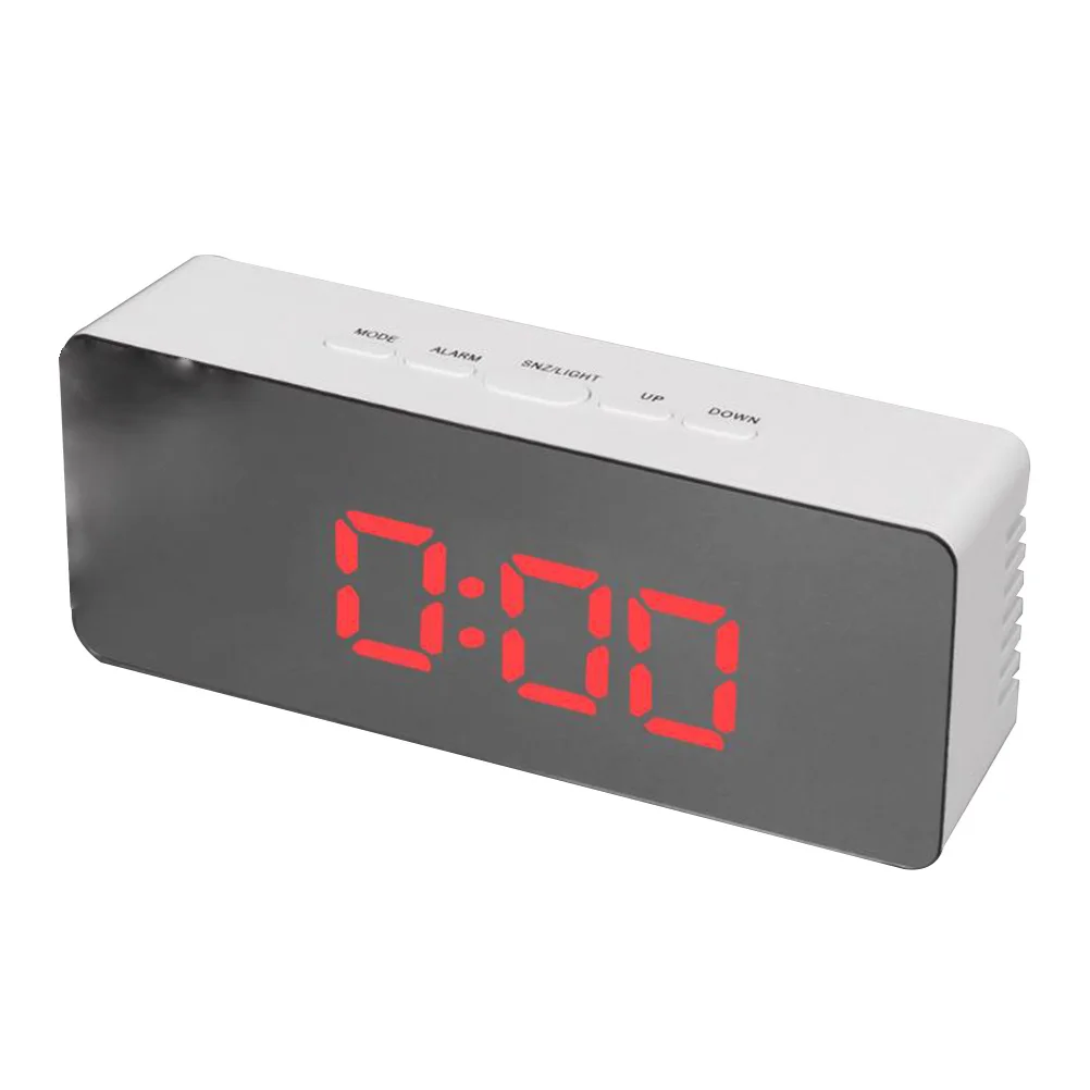 

Rectangle Red Light Clock Multi-Function Led Alarm Radio Usb Powered Wake-Up Snooze Sleep Buzzer Large Display Digital
