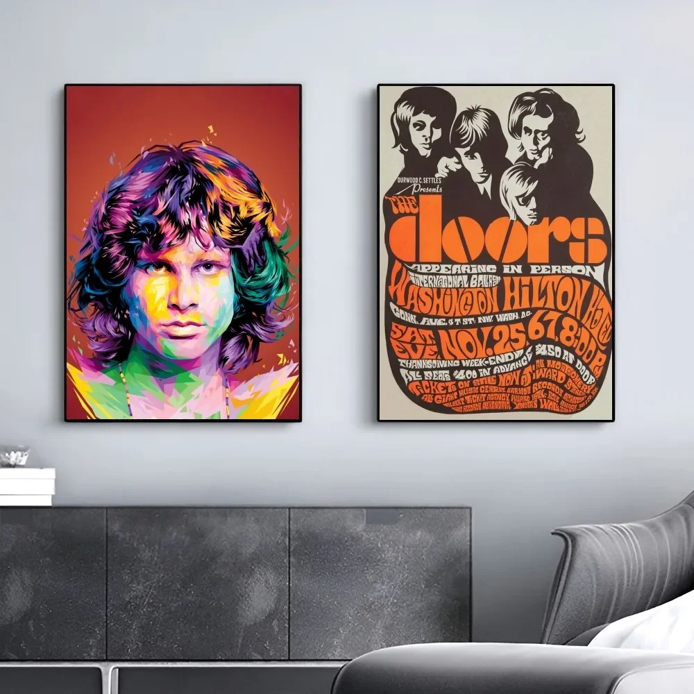 1pc The Doors Jim Morrison Poster Good Quality Prints And Posters Vintage Room Home Bar Cafe Decor Aesthetic Art Wall Painting