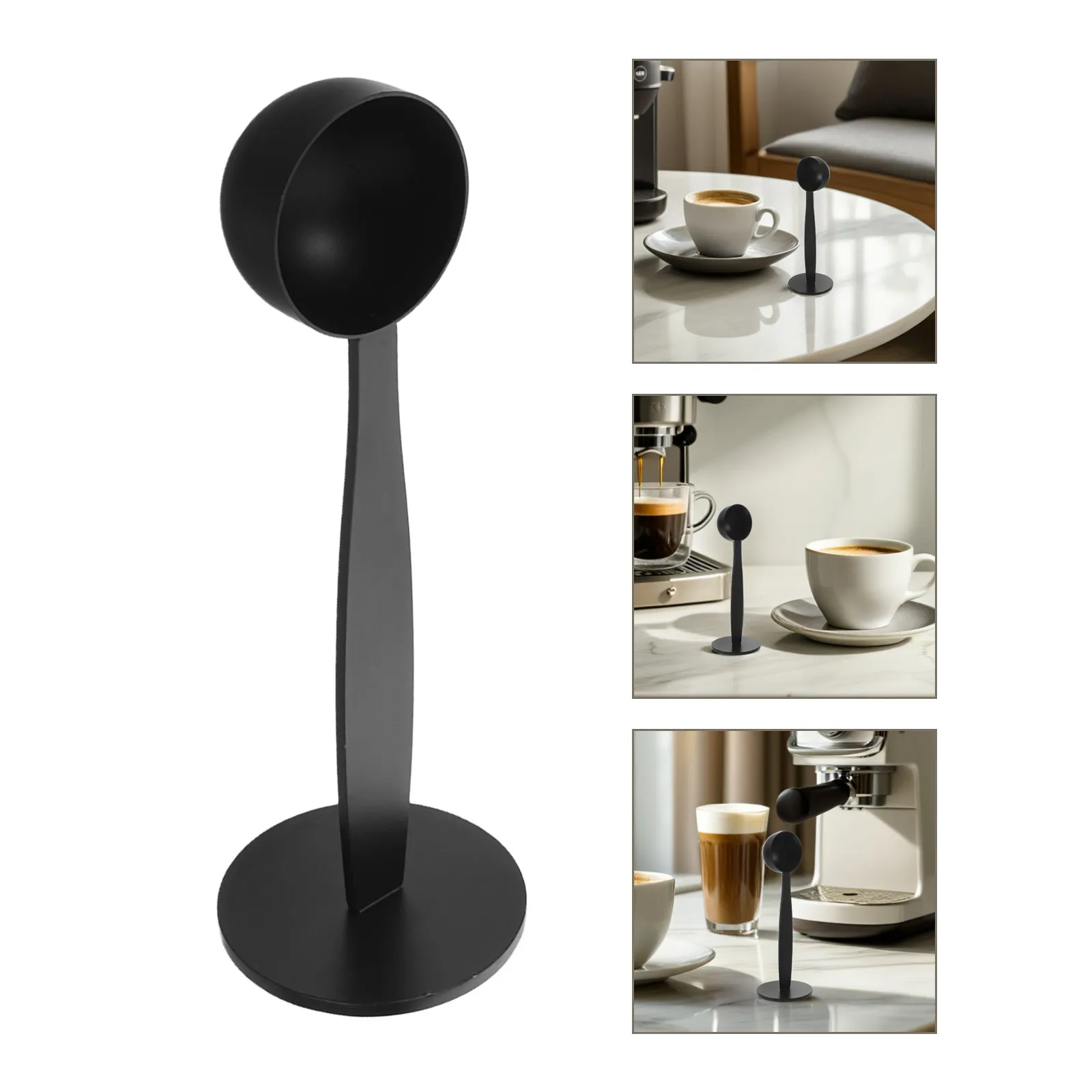 2Pcs Coffee Tamper Spoon 50Mm Stainless Steel Two-in-One Dosing Scoop and Press for Espresso Grinding Measure Baking Utensil