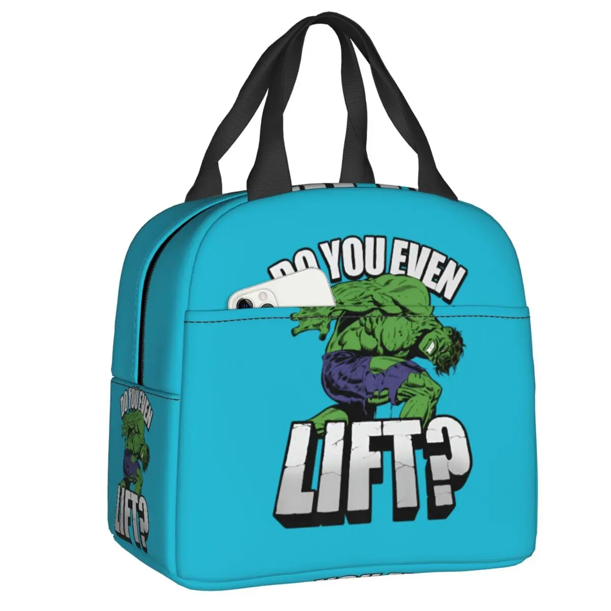 Custom Do You Even Lift Hulk Lunch Bag Portable Cooler Thermal Insulated Lunch Box For Women Kids Work  Travel Food Tote Bags