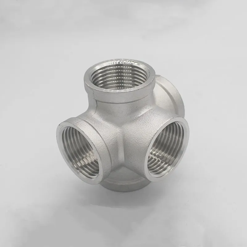 

Stainless Steel 304 1/4 3/8 1/2 3/4 1 1-1/41-1/22Female BSP Thread Pipe Fitting 5 Way Equal Cross Connector SS304