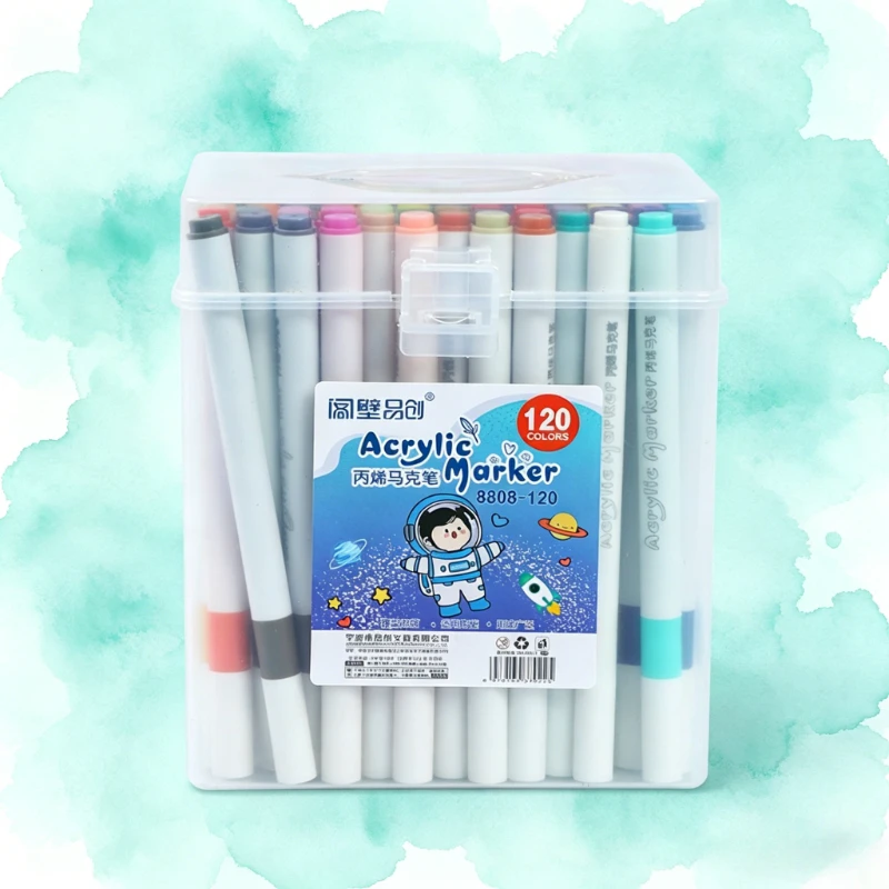 

Acrylic Paint Marker Pens 12-120 Colors Multi-color Drawing Pens for School Art Supplies