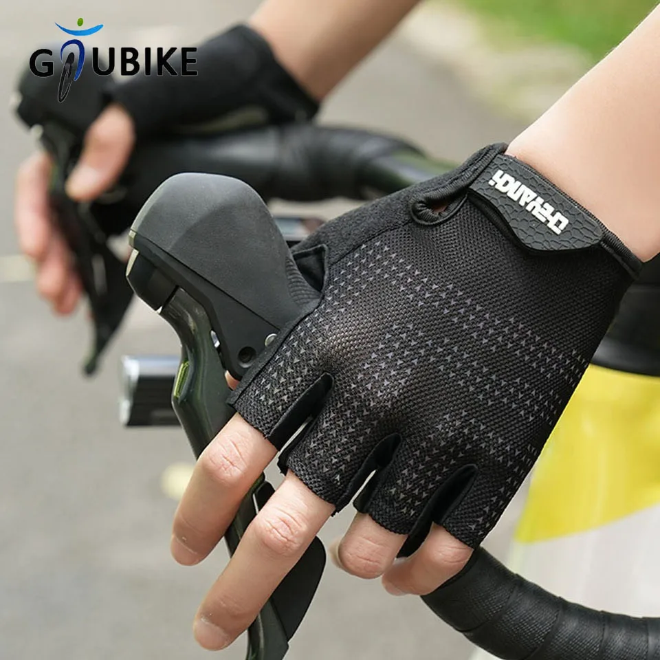 GTUBIKE Fahrradhandschuhe Halbfinger Sommer Atmungsaktive Anti-Rutsch-EVA-Pad Stoßfeste MTB Rennrad Handschuhe Radfahren Shorts Handschuhe