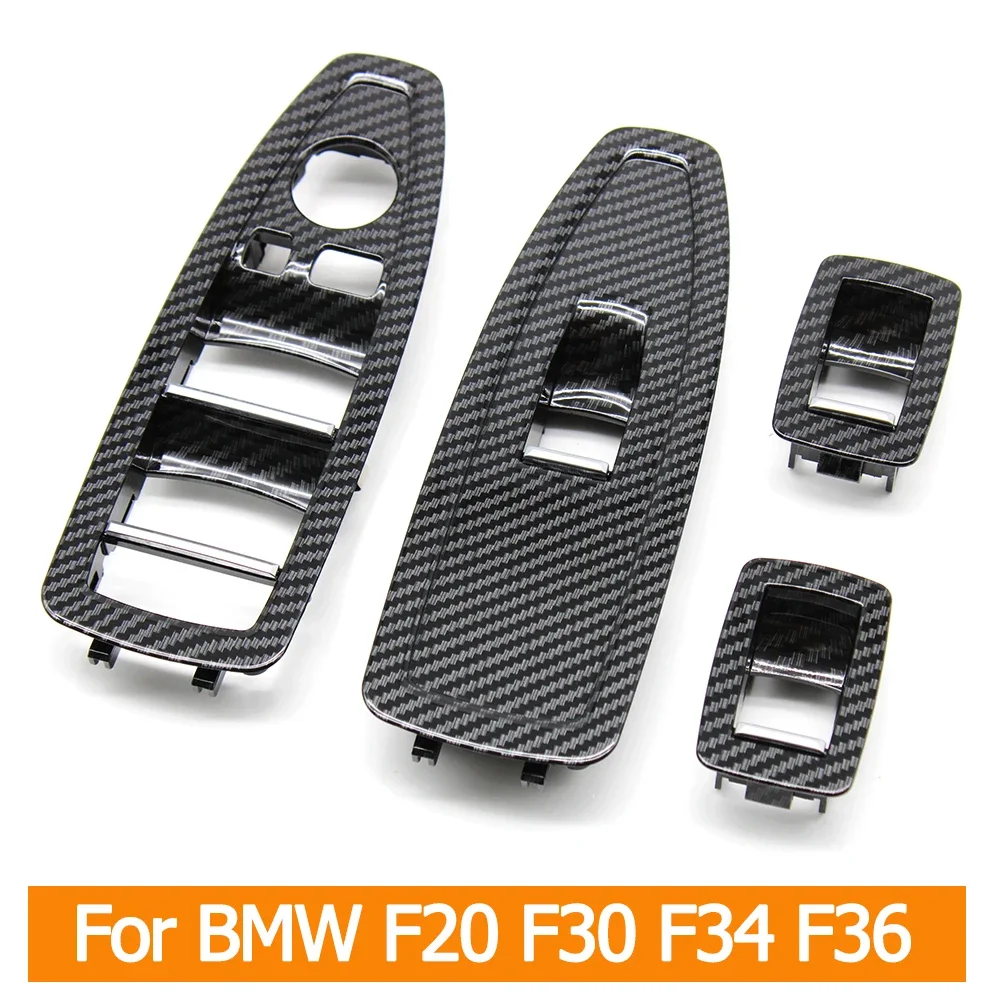 

Pop Interior Door Carbon Fiber Window Regulator Switch Panel Trim Cover Replacement For BMW 1 3 4 Series F20 F30 F31 F34 F35 F36
