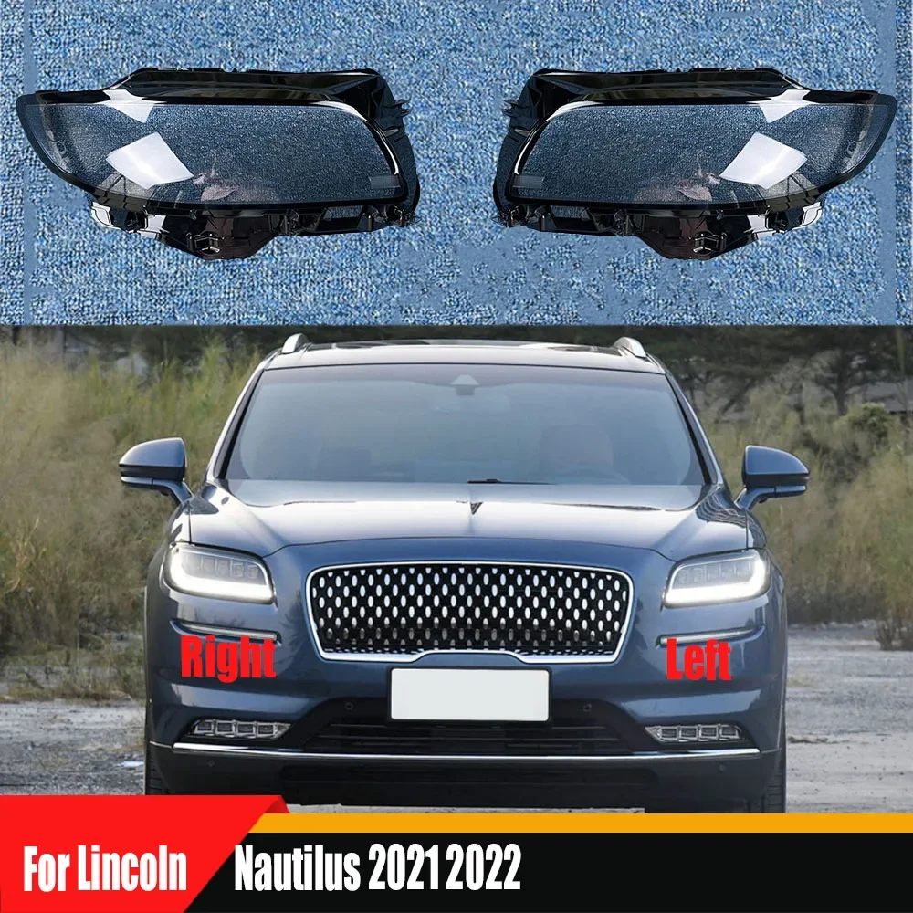 

For Lincoln Nautilus 2021 2022 Headlight Transparent Cover Lampshade Head Lamp Headlamp Shell Lens Plexiglass