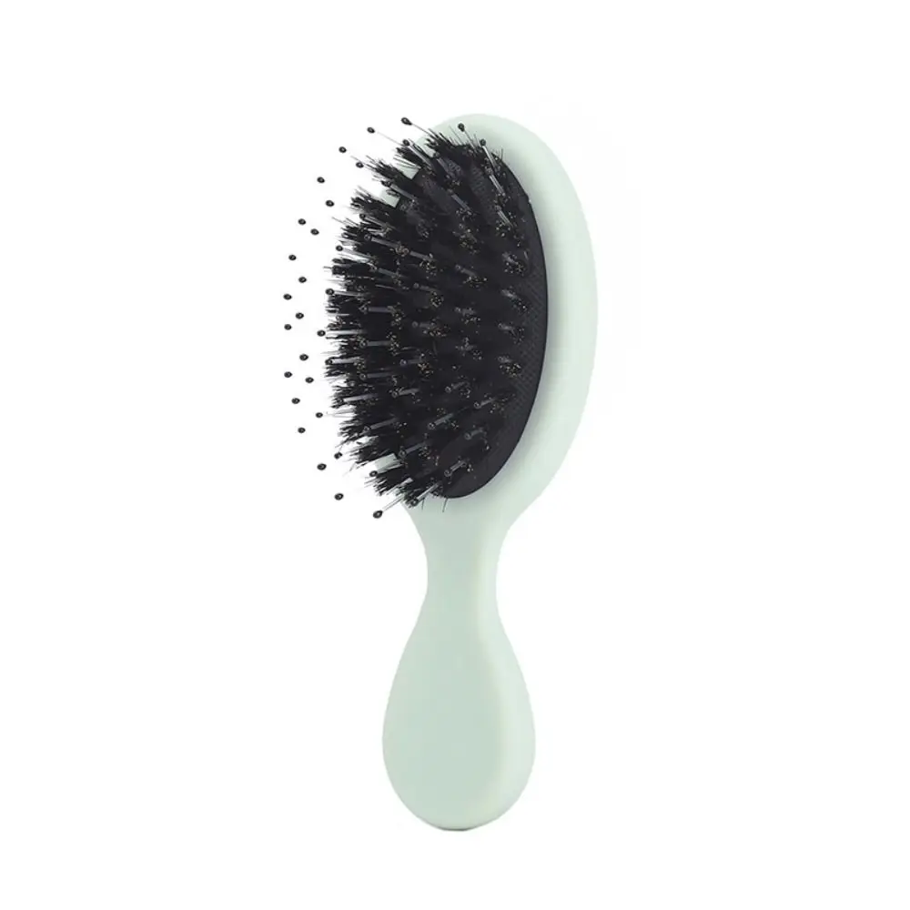 

Cute Mini Paddle Brush Pig Bristle Matte Hair Comb Lightwear Frosted Massage Comb Holiday Vocation
