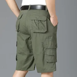 Big Size Heren Oversize Cargo Shorts Zomer Outdoor Essentials Mannelijke Streetwear Mode Effen Vintage Casual Sport Korte Broek 44