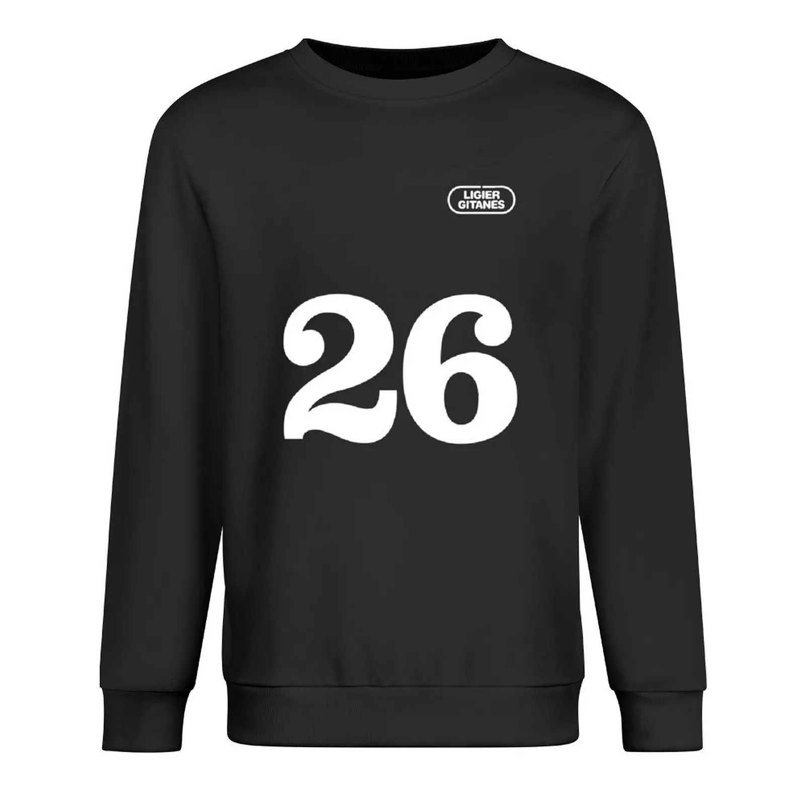 

Ligier Gitanes Jacques Laffite sacred 26 number ! - white print Pullover tracksuits male clothes hooded sweatshirt for men