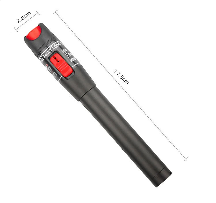 

High Quality Aluminium Fiber Fault Locator Red light fiber detector 50mW