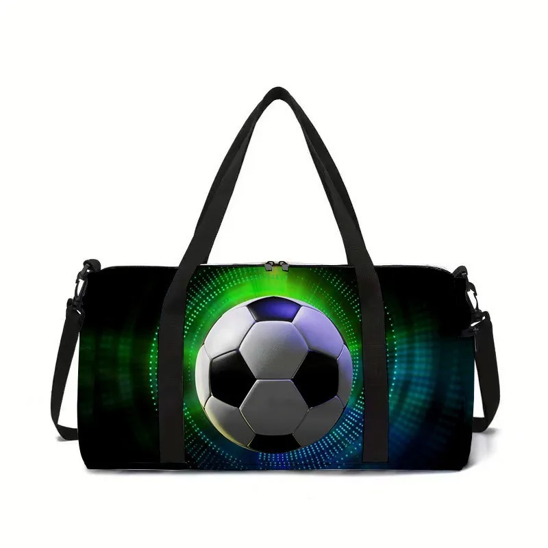 

Новинка, контроллер футбольных игр, 3D-принт, большая вместительная дорожная сумка, сумка через плечо в форме бочонка, спортивные сумки на открытом воздухе, сумка для спортзала, йоги