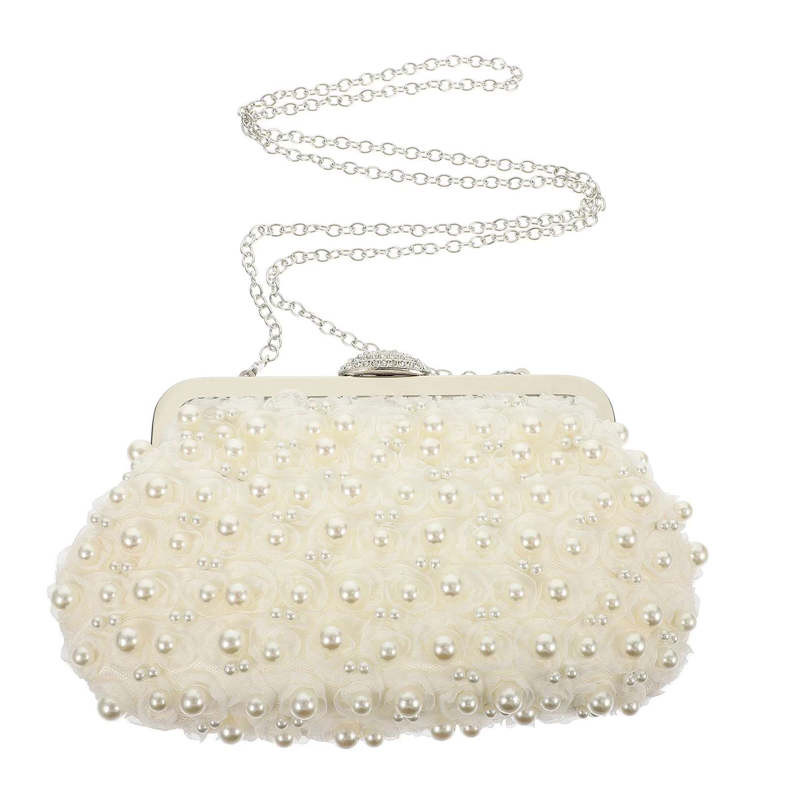 

Banquet Bag Female Evening Clutch Gathering Party Pearl Small Luxury Purse Women Purses