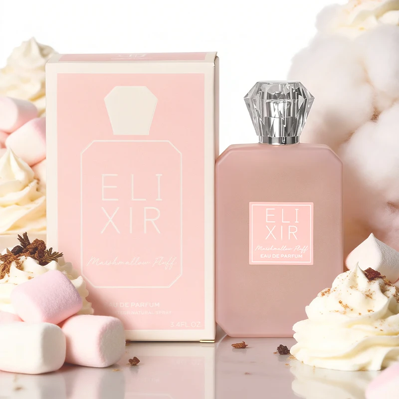 Eau de Parfum en spray de 3.4 fl oz, perfume de fresa, malvavisco y vainilla para mujer, de larga duración, perfecto para citas y la vida diaria.
