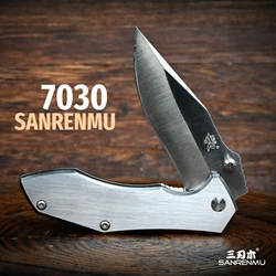 SANRENMU 7030 Outdoor Pocket Folding Knife Survival Rescue Camping daily Cutting Fruit Unpacking portable Utility Tool knives