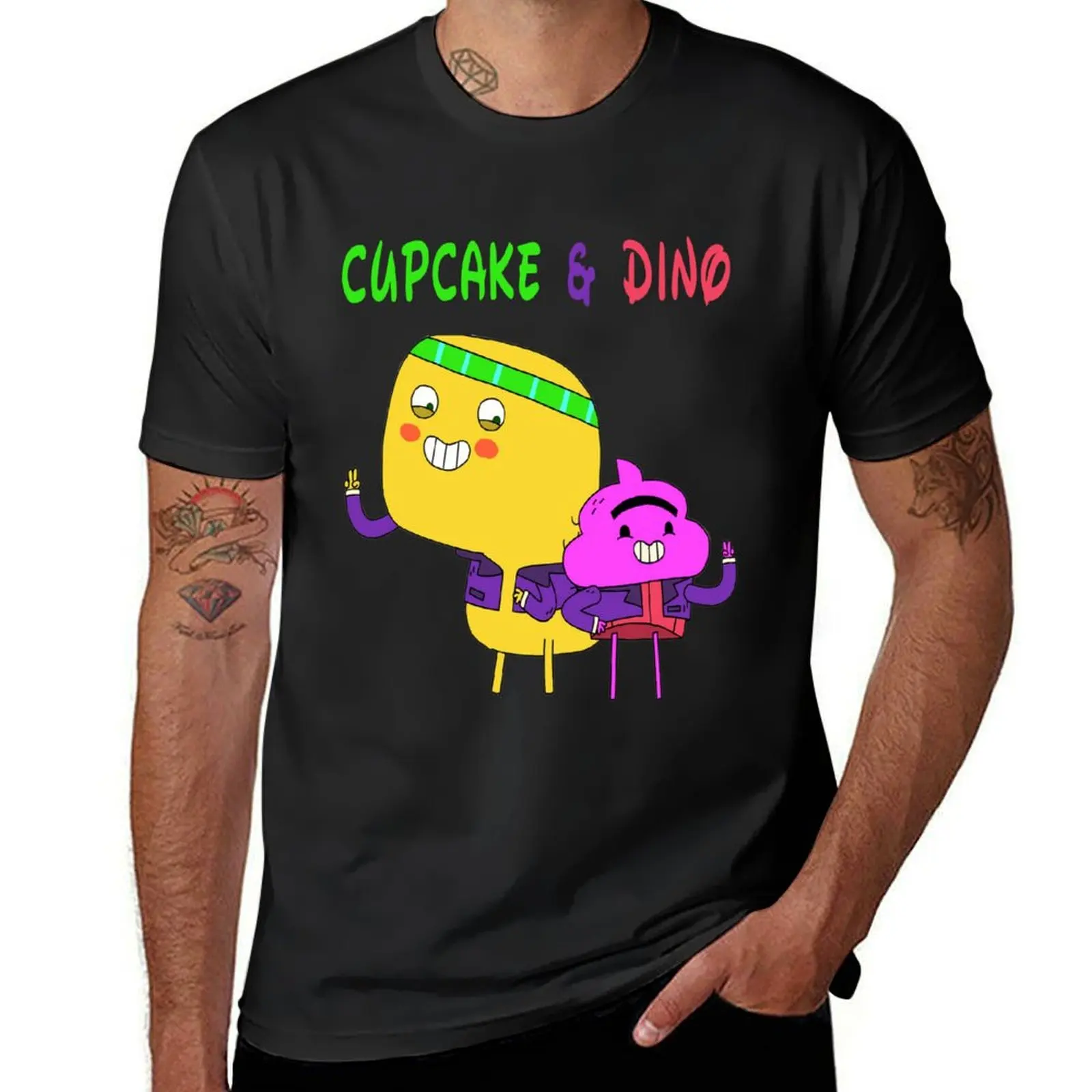 

Cupcake & Dino - General Services cupcake and dino T-Shirt graphics heavyweights funnys boys animal print black t shirts for men