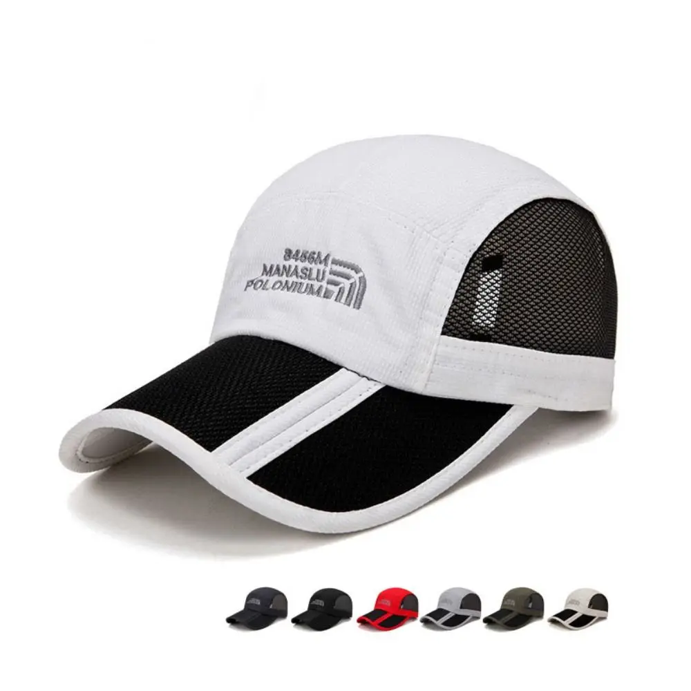 

Casual Foldable Mesh Baseball Cap Adjustable Breathable Sun Visor Cap Quick Drying Climbing Hat Unisex