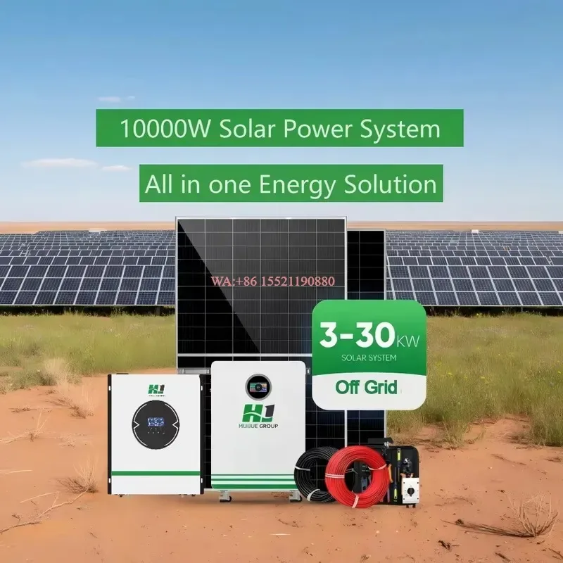 WMWMNU 10KW Off Grid Solar Energy System Complete Panel Kit With Battery and Inverter for Home Power Supply Wholesale