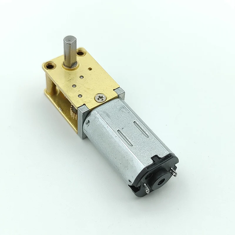 Mini N30 Full Metal Gearbox Gear Motor DC 3V-12V 135RPM-580RPM Slow Speed Large Torque Reduction Motor Right Angle D-shaft Robot