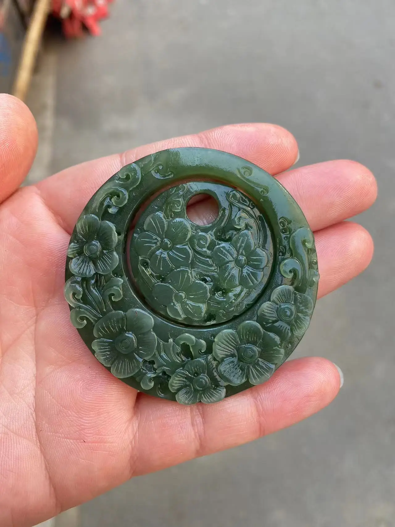 Original pure Natural hetian jade HandCarved green jade jasper attestation Nephrite pendant jade necklaces jewelry Noble gifts