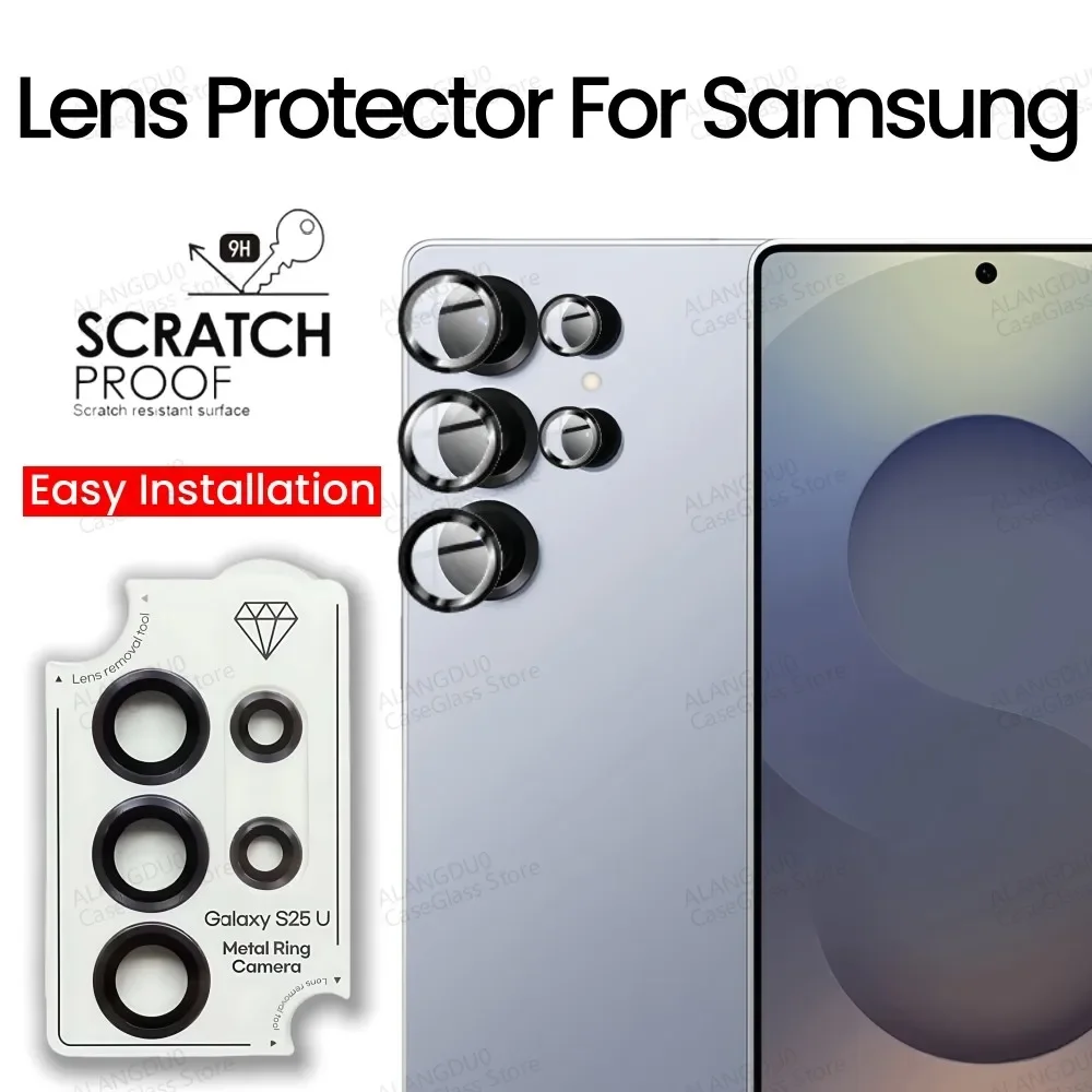 Kamera Objektiv Schutz Für Samsung Galaxy S25 24Ultra Einfache Installation Metall Objektiv Ring Zurück Kamera Schutzhülle Für S25Ultra