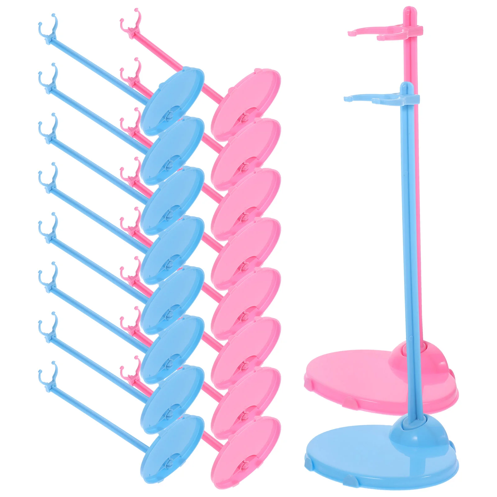 Acessórios de estrutura de suporte para meninas figura expositor brinquedo de suporte de plástico