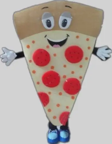 Nuovo adulto vendita calda schiuma Pizza Fancy Cartoon mascotte Costume peluche natale Fancy Dress Halloween Mascot Costume