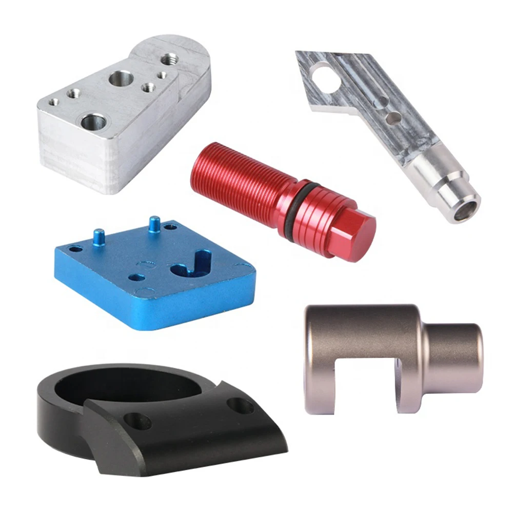 OEM ODM Custom Anodized Aluminum CNC Machined Parts Color Anodizing Thread Fitting Nut Custom Precision Machinery Spare Parts
