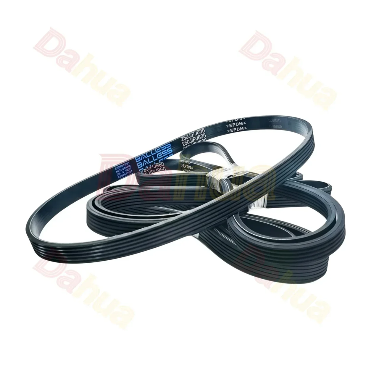 Pj Multi-Rib Belt, Rubber Polyester, Heat & Wear Resistant, for Alternator, AC, Power Steering, Industrial Drive, 206PJ-435PJ