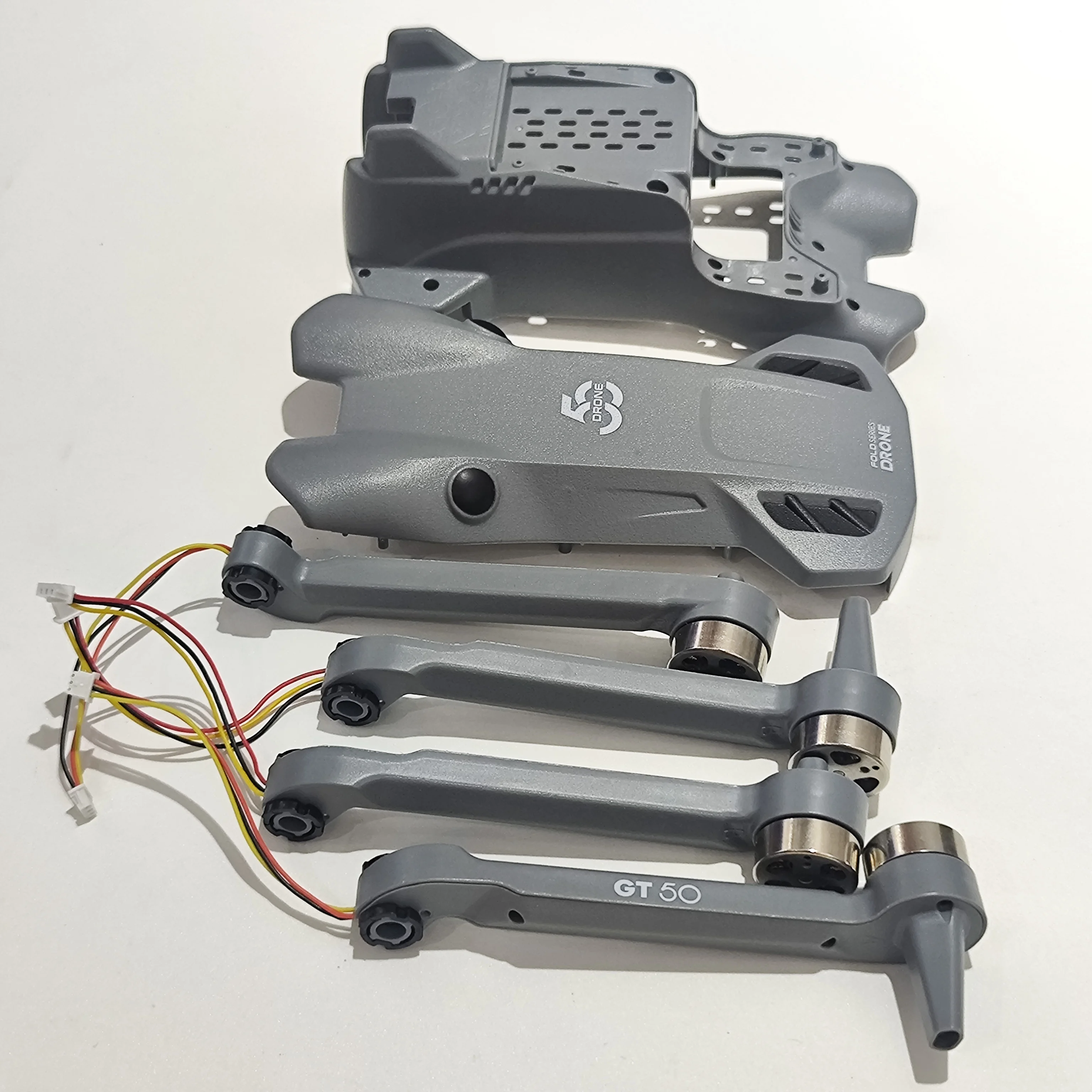 Originele GT50 OPVOUWBARE DRONE Onderdelen Borstelloze Motor Arm Volledige Set 4 STUKS + Body Shell voor LSRC GT50PRO RC Quadcopter Armen