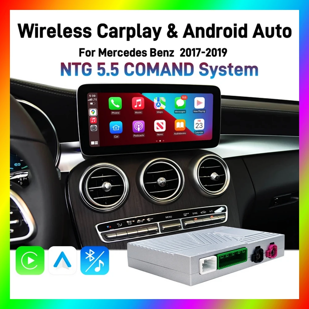 ANYFAR Wireless Carplay Android Auto Interface For Mercedes Benz E Class W213 2017-2021 NTG 5.5 System