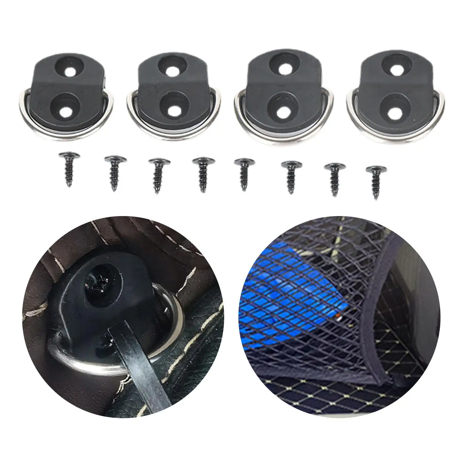 4Pcs Cargo Tie Down Anchors Replacement Rear Side Hook Hanger Fixing Kit Cargo