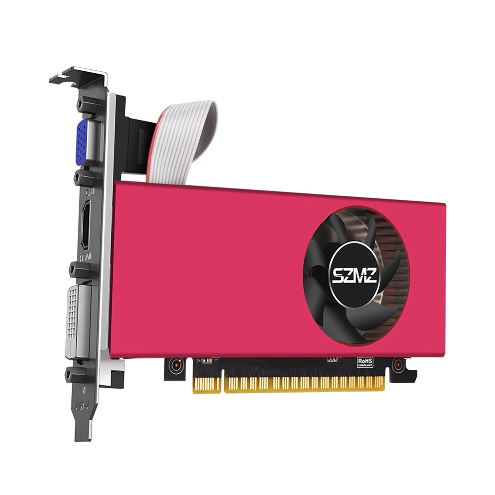 بطاقة رسومات GT740 993 ميجا هرتز 4 جيجا بايت بطاقة فيديو منخفضة المستوى PCI-E 2.0 16X بطاقة رسومات الكمبيوتر واجهة متوافقة مع HDMI 128 بت