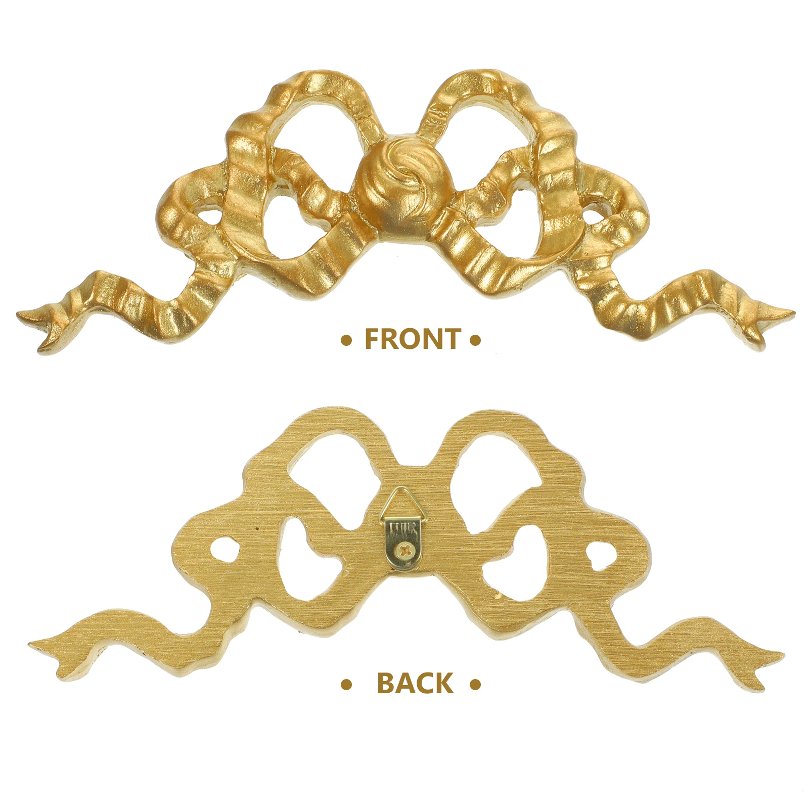 

Bow Decorative Ornaments Charming Home Wall Hangings Metal Resin Bows for Photo Decoration
