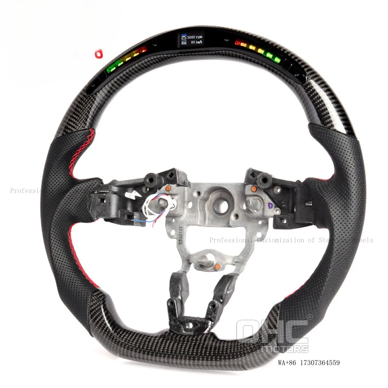 Suitable for Mazda Axela CX-5 CX-3 LED intelligent component sports multi-function carbon fiber steering wheel