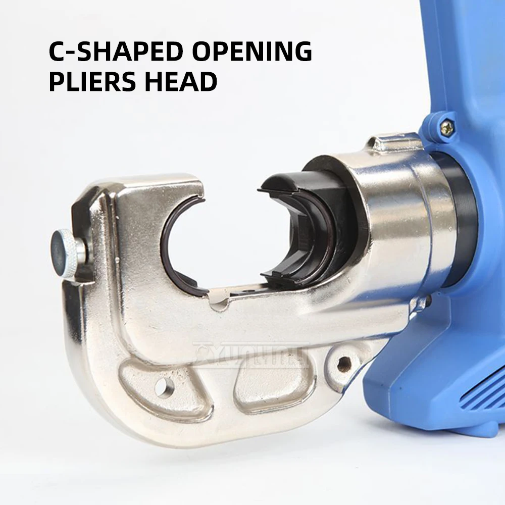 Portable Terminal Crimping Tool,Plug-in Electric Hydraulic Crimping Pliers,  for Copper Aluminum Wire Cable Crimper