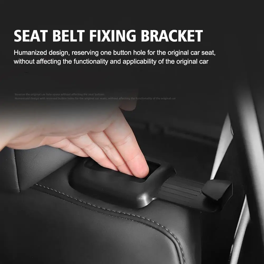 For Tesla Model Y 2022-2023 Rear Seat Belt Limiter Protective Cover Seat Belt Fixing Bracket ABS Modely Car Interior Accessories