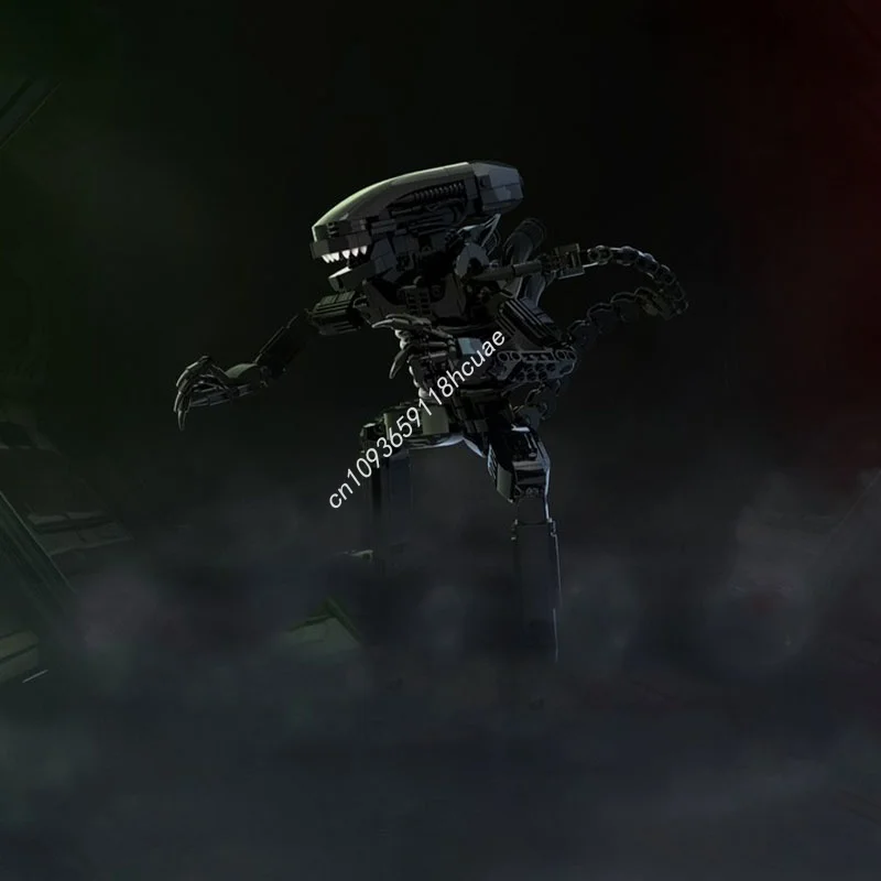 712 قطعة MOC الغريبة زينومورف Posable الشكل الفضاء نموذج اللبنات هدايا عيد الميلاد تجميع DIY بها بنفسك فكرة لعبة الطوب عيد ميلاد #5