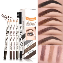 5 Colors Makeup Eyebrow Pencil Eye Brow Pen Marker Waterproof Eyebrow Tattoo For Eyebrows Enhancer Dye Tint Pen Long Lasting