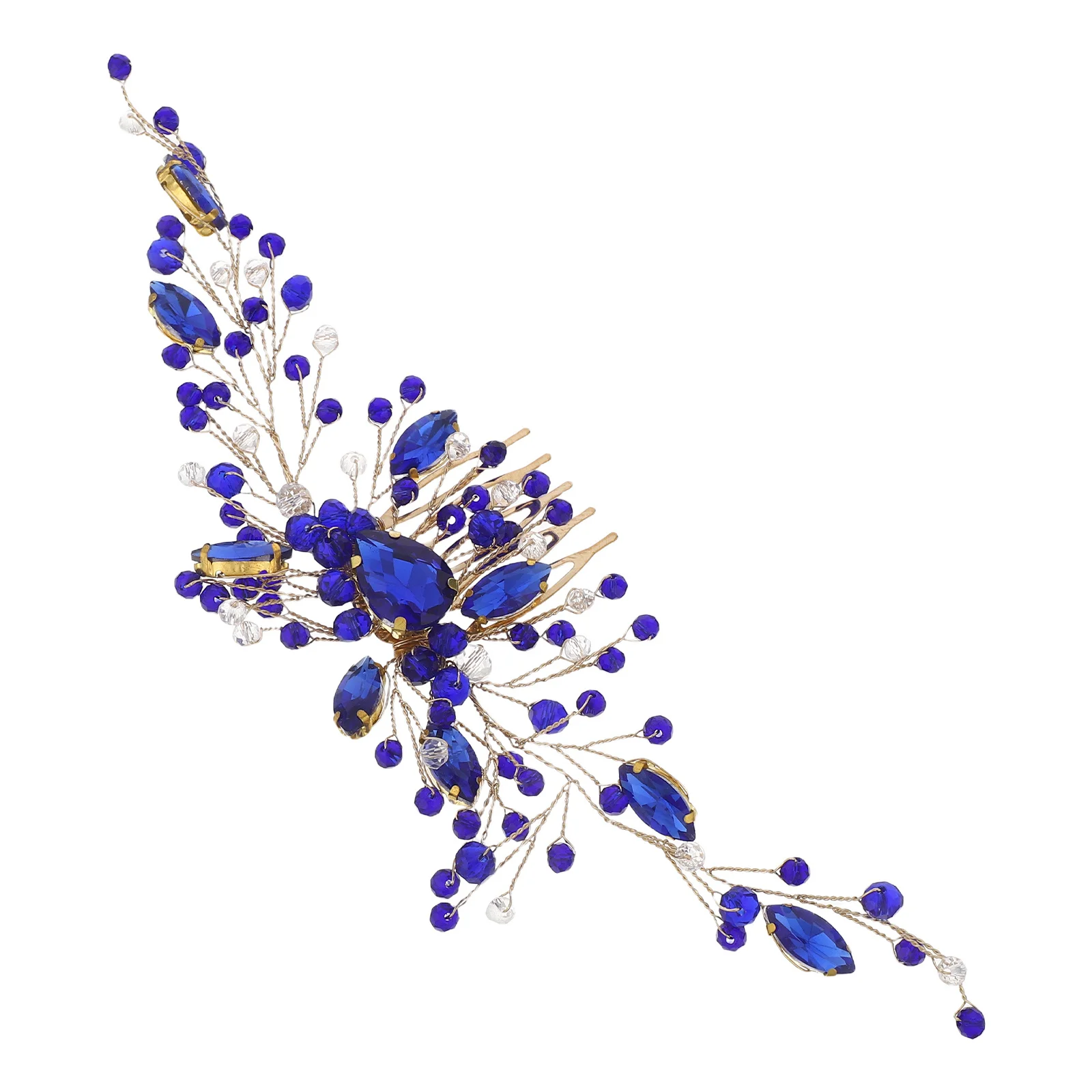 

Crystal Hair Comb Elegant Bridal Headdress Wedding Party Dance Ball Women Decorative Hair Accessories Luster