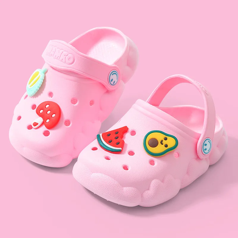 Cute Baby Anti Slip Soft Sole Boy Cartoon Girl Home Wholesale Indoor Baotou Slippers Summer