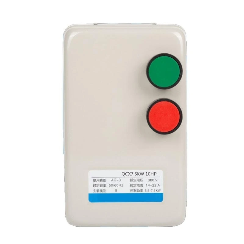 

Multifunctional Motor Starter 7.5KW 10HP 220V Sturdy Plastic Materials Enclosures for Machine Safety Use 601C