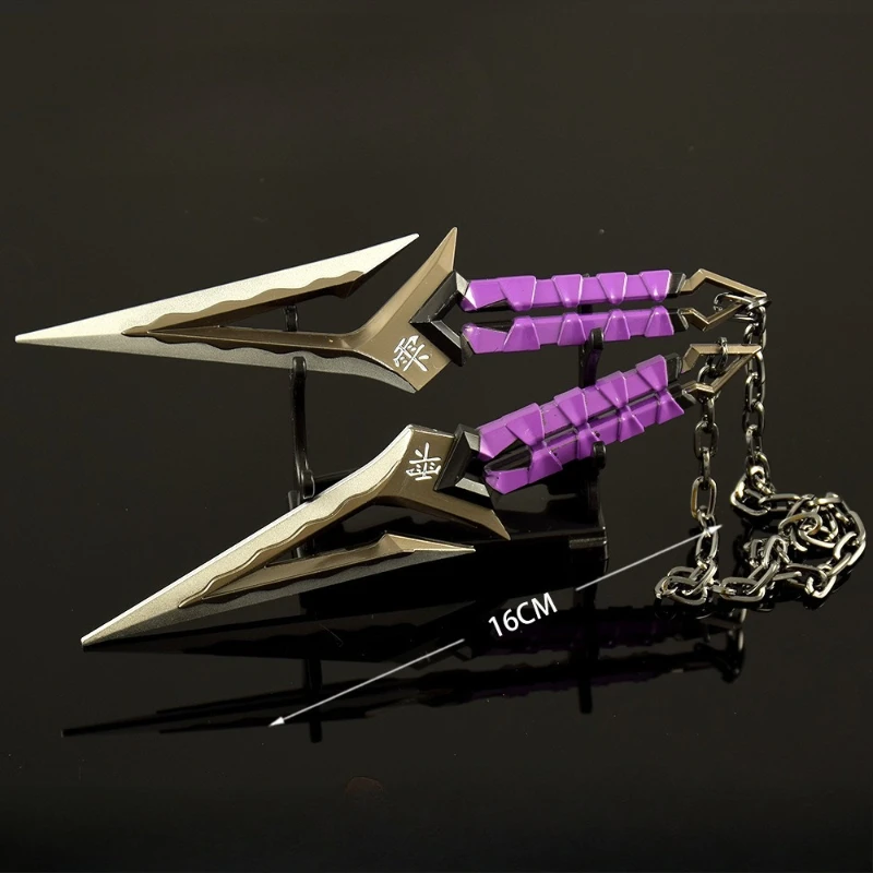16cm/6.29in Valorant Kuronami No Yaiba Level Ninja Weapon Model Game Peripherals Katana Knife Desktop Ornaments Crafts Boy Toys