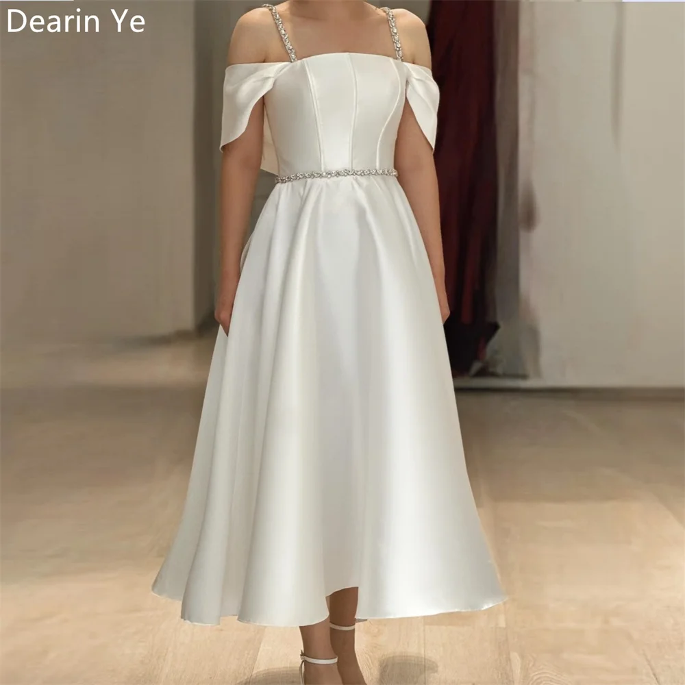 

Customized Evening Gown Prom Dearin One Shoulder A-line Ankle Length Skirts Fold Bespoke Occasion Dresses Saudi Arabia Formal Dr